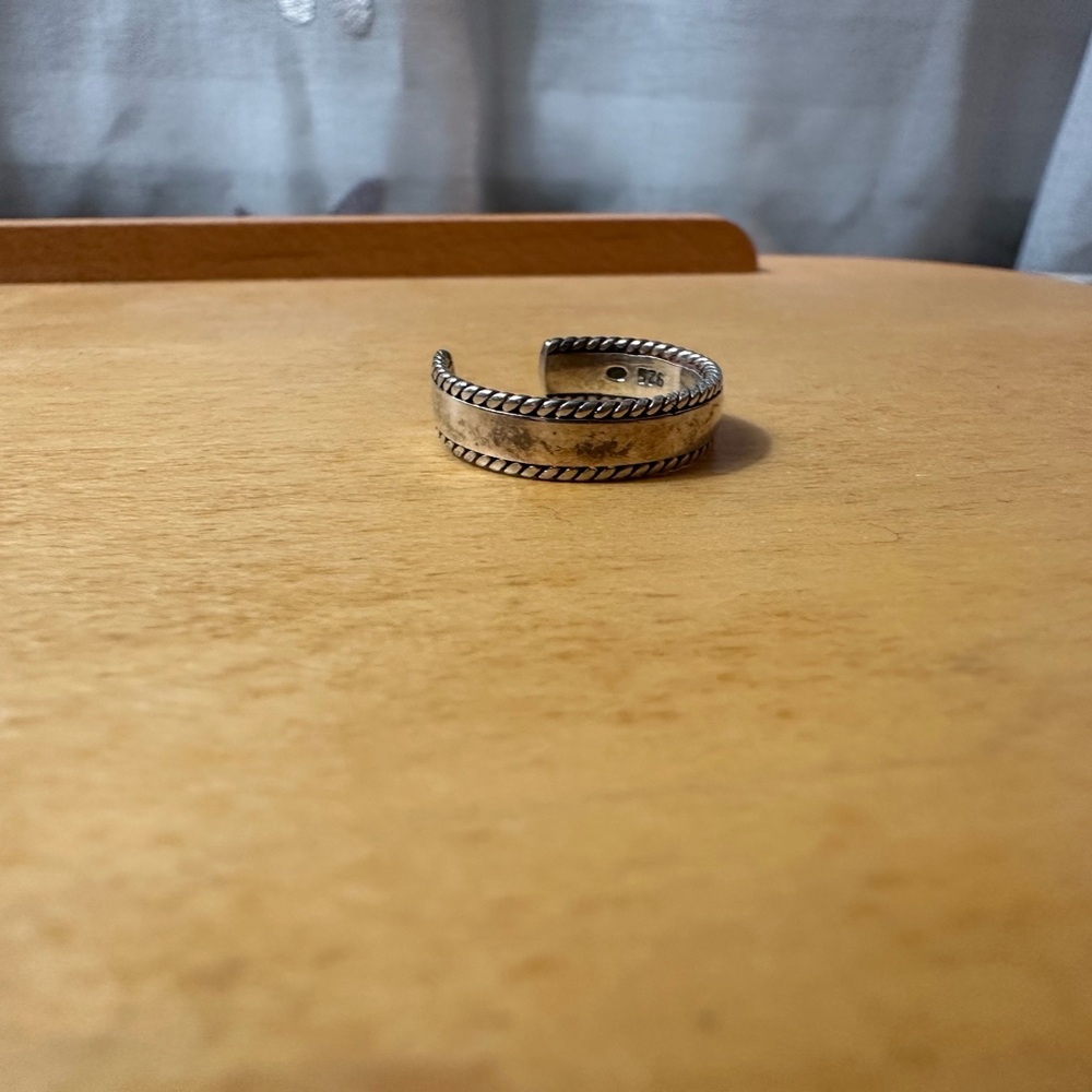 Sterling Silver Adjustable Rope Ring - image 8